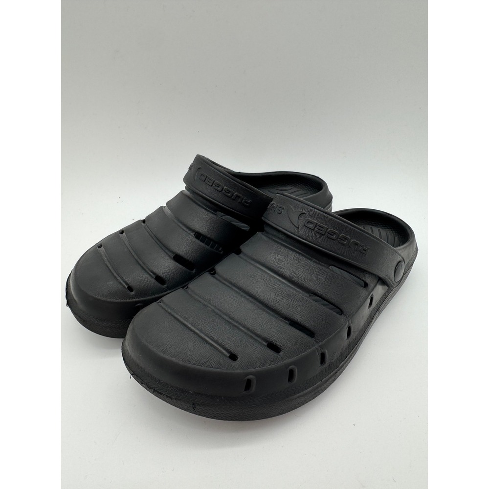 Rugged Shark Mens Black Garden‎ Clogs Slip On Water Shoes Size 7